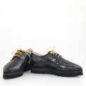 Pantofi oxford piele naturala gri Handsome