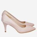 Stiletto comod din piele naturala nude Serena