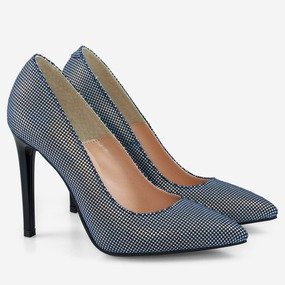 Stiletto din piele naturala Paris