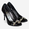 Stiletto pictat manual cu motive romanesti Anca