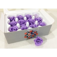 Lilac Preserved Mini Roses, 12pcs