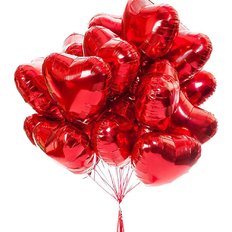 Palloncini Cuore Rosso Set Regalo