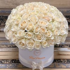 White Roses Dome Box