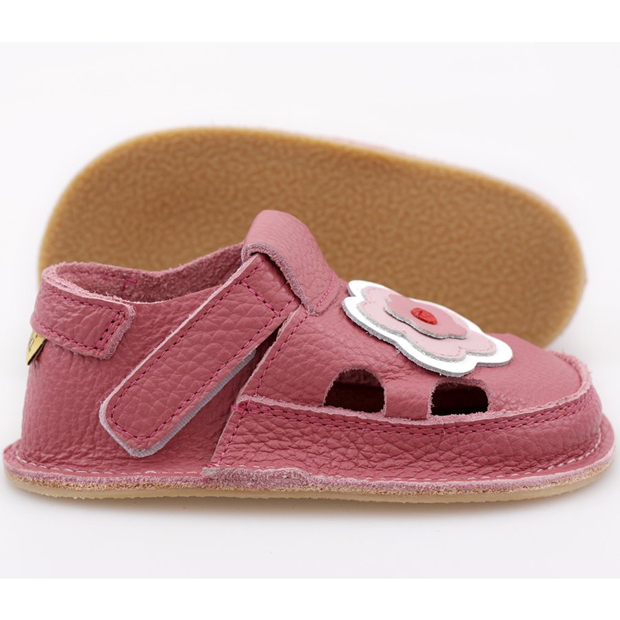 Barefoot kids sandals - Classic Cherry