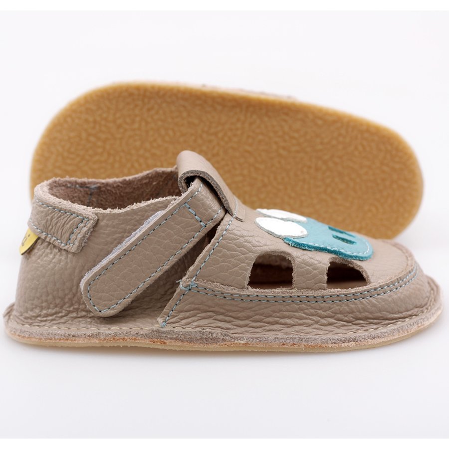 Barefoot kids sandals - Classic Grey Car