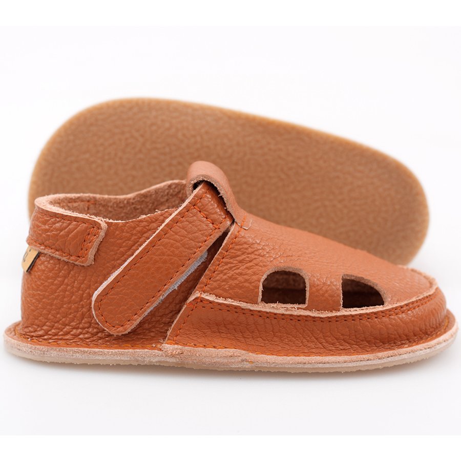 Barefoot kids sandals - Classic Orange